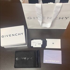 Givenchy Lavender and White Card Holder